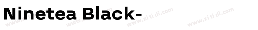 Ninetea Black字体转换